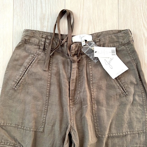 Joie Flaminia Linen Fatigue Crop Pants - Picture 4 of 5